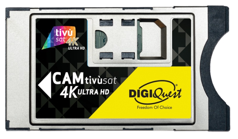 Modulo CAM Modulo CAM Digiquest BUNDLETVSAT4K TIVUSAT 4K Ultra Hd con Tessera (ord.min.1.00 unità)