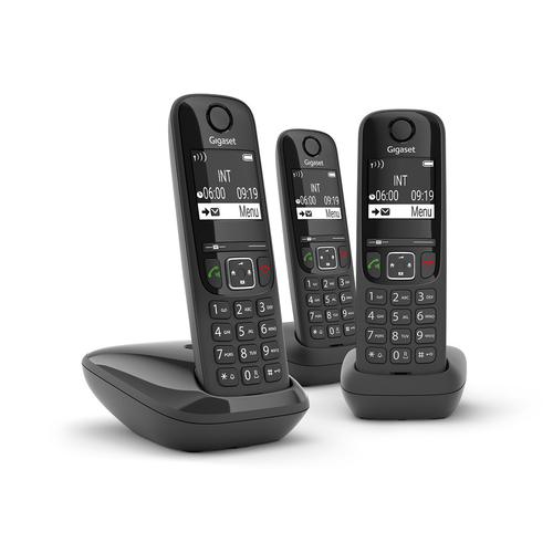 Cordless Cordless Gigaset L36852 H2816 K111 AS SERIES As690 Black (ord.min.1.00 unità)