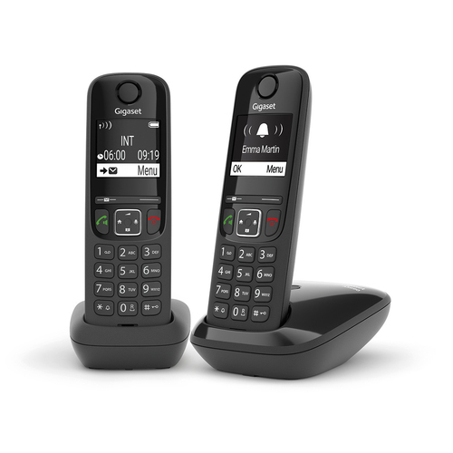 Cordless Cordless Gigaset L36852 H2816 K101 AS SERIES As690 Duo Black (ord.min.1.00 unità)