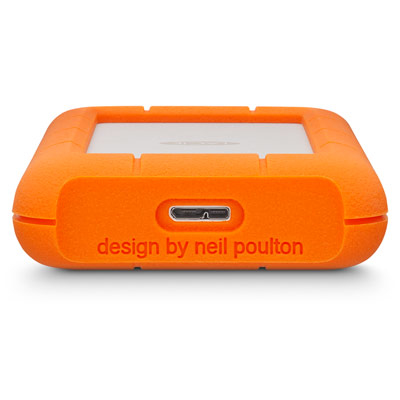 Hard disk esterno Hard Disk esterno LaCie LAC301558 RUGGED MINI Silver e Orange (ord.min.1.00 unità)