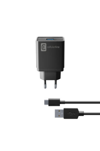 Caricabatterie USB Caricabatterie Cellular Line ACHKIT10WTYCK CHARGER 10W Black (ord.min.1.00 unità)