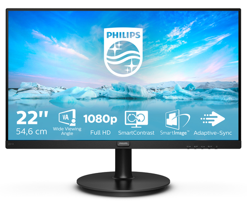 Monitor Monitor Philips 221V8A 00 V LINE Black (ord.min.1.00 unità)