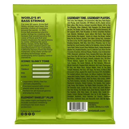 Muta corde basso Muta corde basso Ernie Ball P02832 REGULAR SLINKY 50 105 (ord.min.1.00 unità)