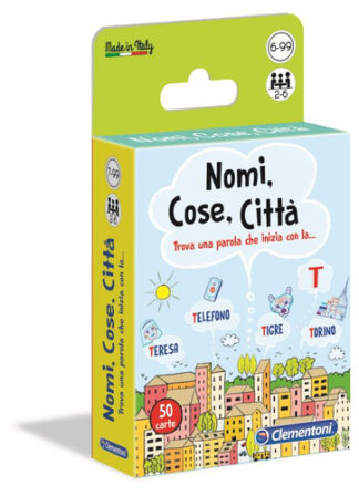 Carte gioco Clementoni 16563 Nomi,Cose, Città Set carte da gioco (ord.min.1.00unità)