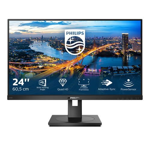 Monitor Monitor Philips 245B1 00 B LINE Powersensor Black (ord.min.1.00 unità)
