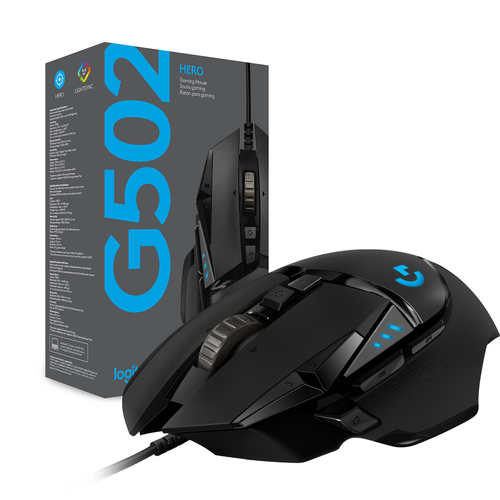 Mouse Mouse Logitech 910 005470 G SERIES G502 Hero Wired Black (ord.min.1.00 unità)