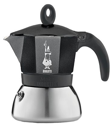 Caffettiera Caffettiera Bialetti 006936 MOKA INDUCTION Cromo e Nero (ord.min.1.00 unità)