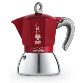 Caffettiera Caffettiera Bialetti 0006946 NP MOKA INDUCTION Cromo e Rosso (ord.min.1.00 unità)