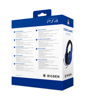 Cuffie gaming Big Ben PS4OFHEADSETV3B PLAYSTATION 4 Stereo Headset Blu Cuffie gaming (ord.min.1.00unità)