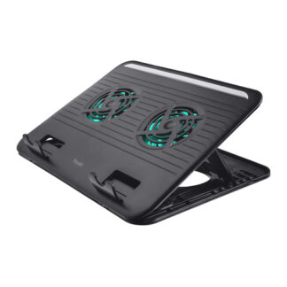 Base raffreddamento notebook Base raffreddamento Trust 17866 CYCLONE Black (ord.min.1.00 unità)