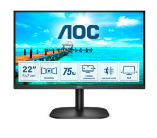 Monitor Aoc 22B2H EU HOME OFFICE Black Monitor (ord.min.1.00unità)