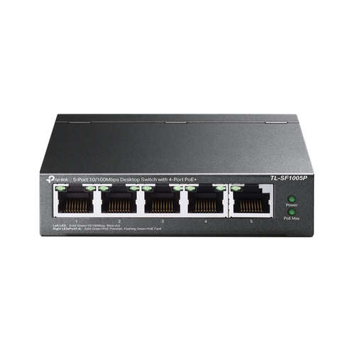 Switch di rete Switch di rete Tp Link TL SF1005P Desktop Unmanaged Grey (ord.min.1.00 unità)