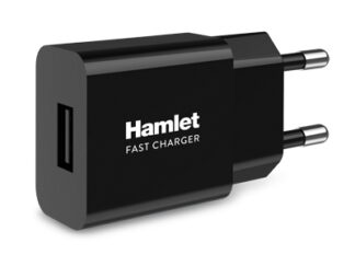 Caricabatterie USB Caricabatterie Hamlet XPWCU110 10W Fast Black (ord.min.1.00 unità)
