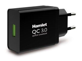 Caricabatterie USB Caricabatterie Hamlet XPWCU118QC 18W Quick Black (ord.min.1.00 unità)