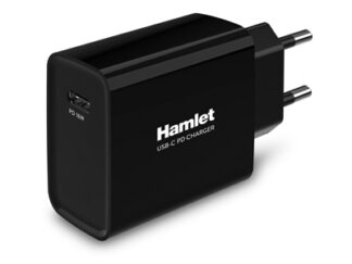 Caricabatterie Hamlet XPWCU118PD 18W Power Delivery Black Caricabatterie USB (ord.min.1.00unità)