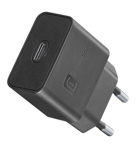 Caricabatterie USB Caricabatterie Cellular Line ACHSMUSBCPD25WK SUPER FAST CHARGER 25W Po (ord.min.1.00 unità)