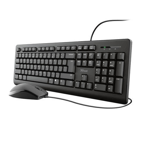 Tastiera e mouse Tastiera e mouse Trust 23971 PRIMO Wired Black (ord.min.1.00 unità)