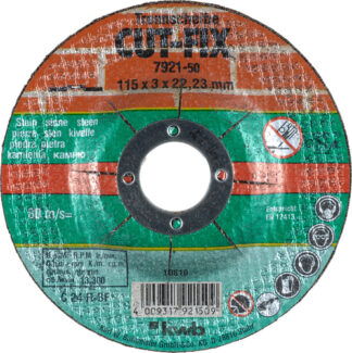 Disco taglio smerigliatrice Disco taglio smerigliatrice Kwb 792250 CUT FIX (125x3 mm) (ord.min.1.00 unità)