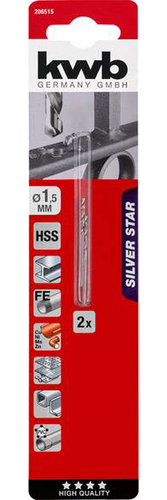Set punte trapano Set punte trapano Kwb 206515 SILVER STAR metallo (ord.min.1.00 unità)