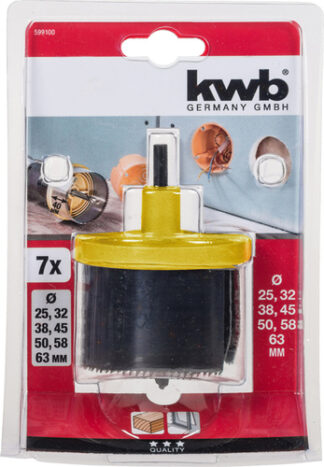 Set seghe tazza trapano Set seghe tazza trapano Kwb 599100 (ord.min.1.00 unità)