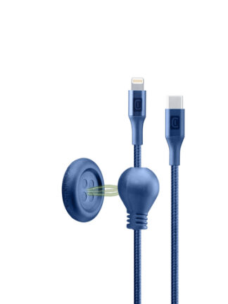Cavo Lightning Cellular Line USBDATABUTC2LMFI1B CLICK CABLE Blue Cavo Lightning (ord.min.1.00unità)