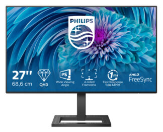 Monitor Philips 275E2FAE 00 E LINE Black Monitor (ord.min.1.00unità)