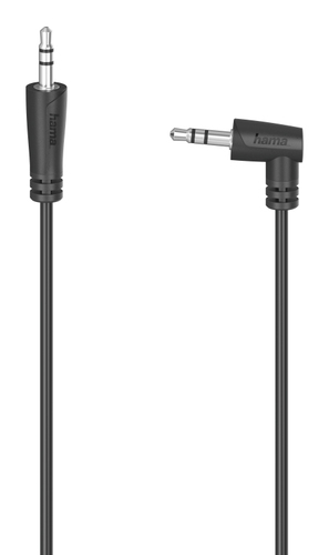 Cavo Jack 3.5 Cavo Jack 3.5 Hama 00200723 Plug 90 Black (ord.min.1.00 unità)