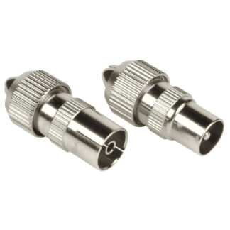 Connettore antenna Connettore antenna Hama 00205211 Coax Set 2 Pz Metal (ord.min.1.00 unità)
