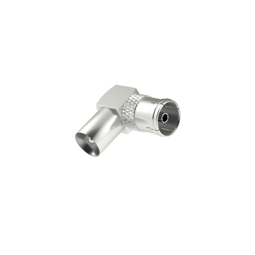 Connettore antenna Connettore antenna Hama 00205202 Accoppiamento Coassiale a 90 Metal (ord.min.1.00 unità)
