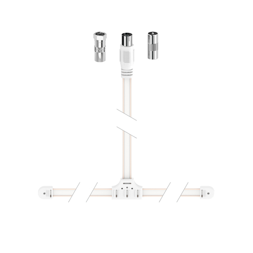 Cavo antenna Cavo antenna Hama 00205283 Dab+ Dipole Antenna Bianco (ord.min.1.00 unità)