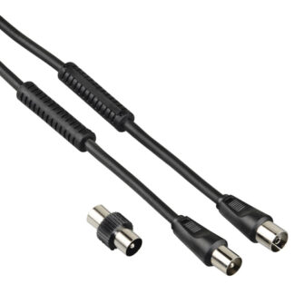 Cavo antenna Cavo antenna Hama 00205303 With Adapter 85 Db Black (ord.min.1.00 unità)