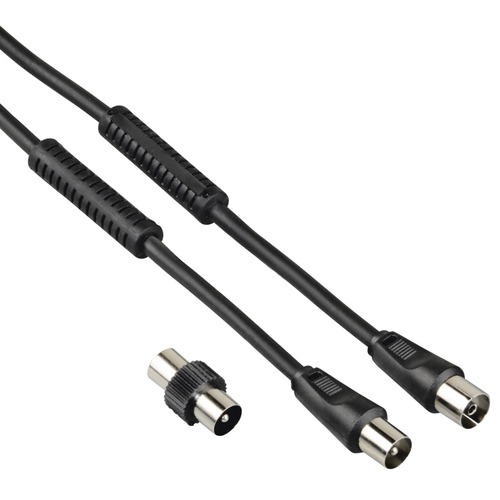 Cavo antenna Cavo antenna Hama 00205303 With Adapter 85 Db Black (ord.min.1.00 unità)