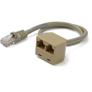 Connettore rete Connettore rete Startech.Com RJ45SPLITTER Sdoppiatore RJ45 2 a 1 Beige (ord.min.1.00 unità)