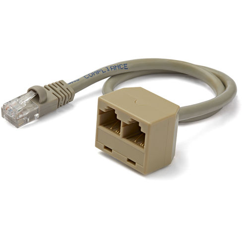 Connettore rete Connettore rete Startech.Com RJ45SPLITTER Sdoppiatore RJ45 2 a 1 Beige (ord.min.1.00 unità)