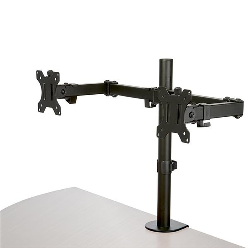 Supporto monitor TV scrivania Supporto monitor TV scrivania Startech.Com ARMDUAL2 Doppio Black (ord.min.1.00 unità)