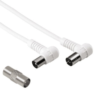 Cavo antenna Cavo antenna Hama 00205299 With Adapter 75 Db Bianco (ord.min.1.00 unità)