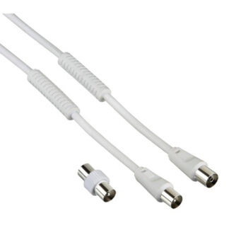 Cavo antenna Cavo antenna Hama 00205307 With Adapter 85 Db Bianco (ord.min.1.00 unità)