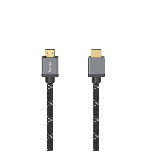 Cavo HDMI Cavo HDMI Hama 00205240 2.1 8K Grey e Black (ord.min.1.00 unità)