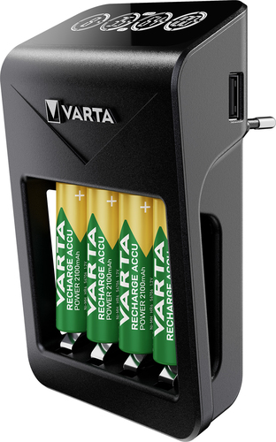 Caricabatterie e batterie Caricabatterie Varta 057687101441 LCD PLUG CHARGER+ Black (ord.min.1.00 unità)