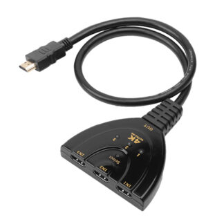 Switch HDMI Switch HDMI Techly IDATA HDMI 3F30 Idata Hdmi 3F30 4K Uhd Black (ord.min.1.00 unità)