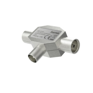 Splitter antenna Splitter antenna Hama 00205237 Coax Plug 2 Coax Sockets Metal (ord.min.1.00 unità)