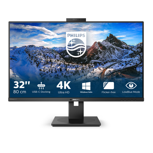 Monitor Monitor Philips 329P1H 00 P LINE Brilliance Docking USB C Black (ord.min.1.00 unità)