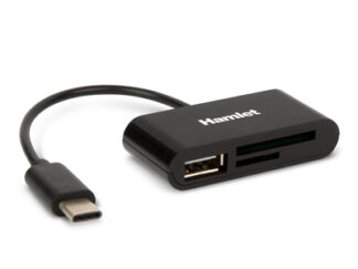 Lettore schede memoria Lettore schede memoria Hamlet XZR100UC Usb C Dock Black (ord.min.1.00 unità)