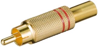 Connettore audio Connettore audio Goobay 11280 Iadap Rca Mr Gold e Red (ord.min.1.00 unità)