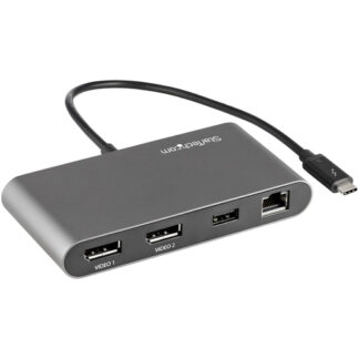Hub multiporta HUB Startech.Com TB3DKM2DPL Mini Dock Thunderbolt 3 Grey (ord.min.1.00 unità)
