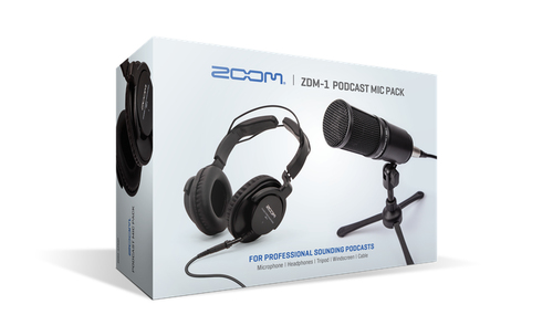 Microfono e cuffie Microfono e cuffie Zoom Zdm 1 Podcast Mic Pack Black (ord.min.1.00 unità)