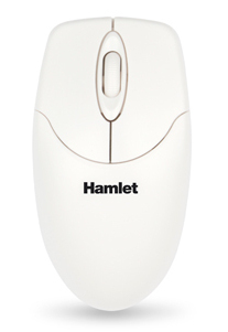 Mouse Mouse Hamlet XMICEU2WH OEM Optical Wired White (ord.min.1.00 unità)
