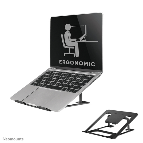 Supporto notebook Supporto notebook Neomounts NSLS085BLACK ERGONOMIC Stand Black (ord.min.1.00 unità)