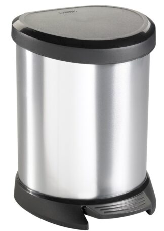 Pattumiera Pattumiera Curver K169795KD88KK DECO BIN Silver (ord.min.1.00 unità)