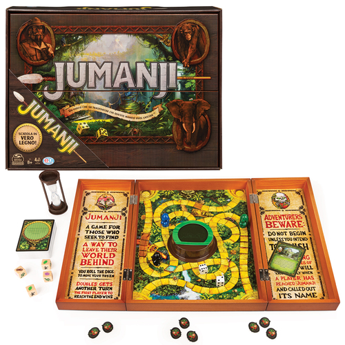 Gioco di società Gioco Spin Master 6062356 JUMANJI classico scatola legno deluxe (ord.min.1.00 unità)